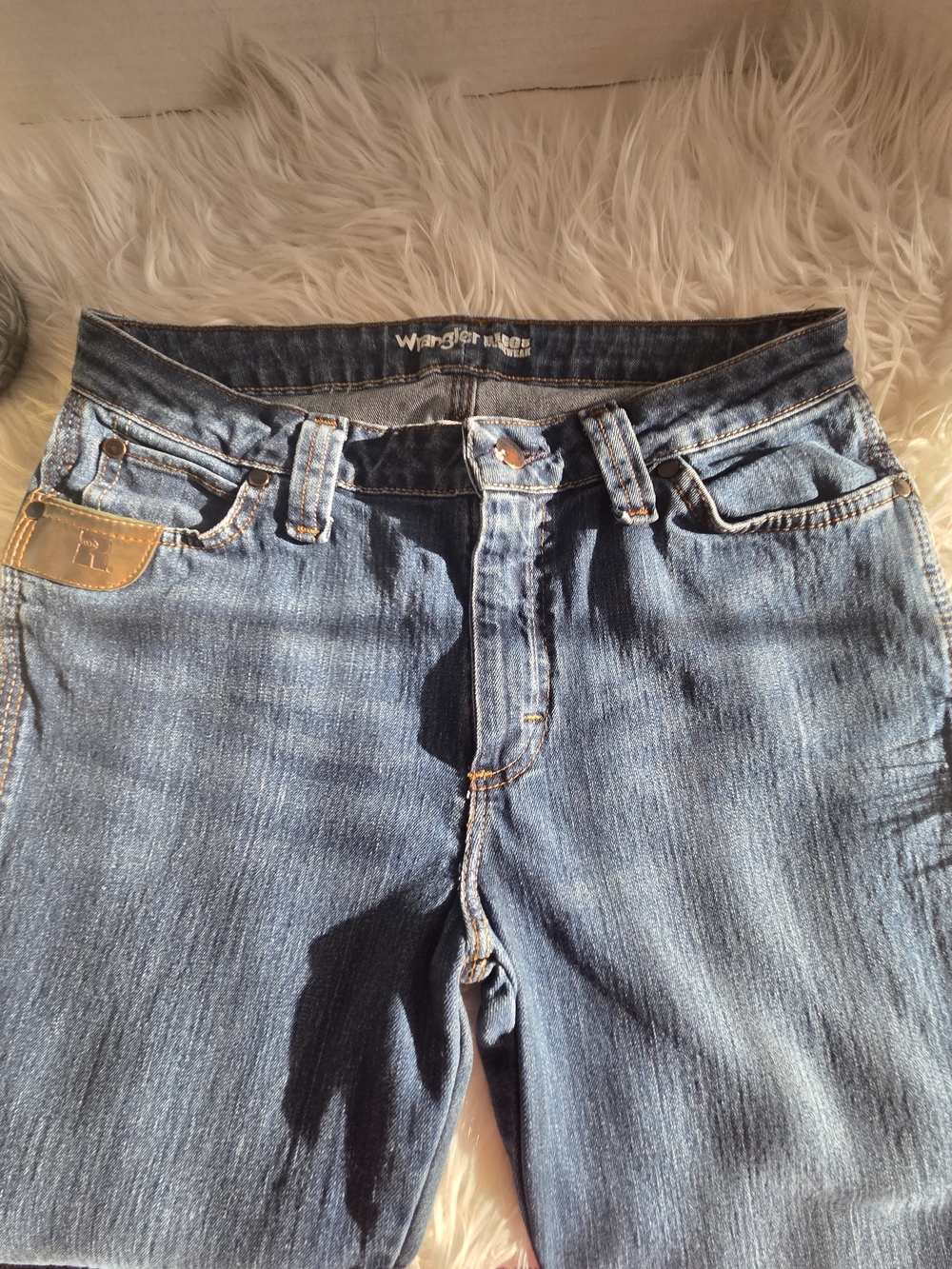 Wrangler Riggs Workwear Women's Dark Blue Relaxed Fit Bootcut Jeans, Size 6 - Picture 5 of 8